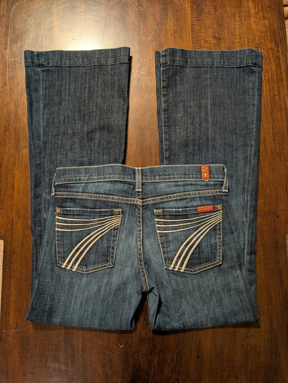7 For All Mankind Dojo Trouser Flare Jeans